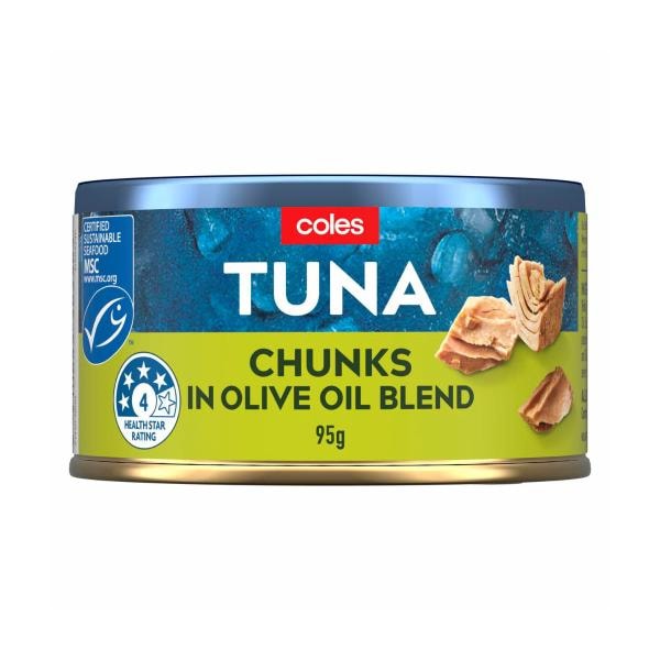Coles Tuna Chunks in Olive Oil Blend | 95g