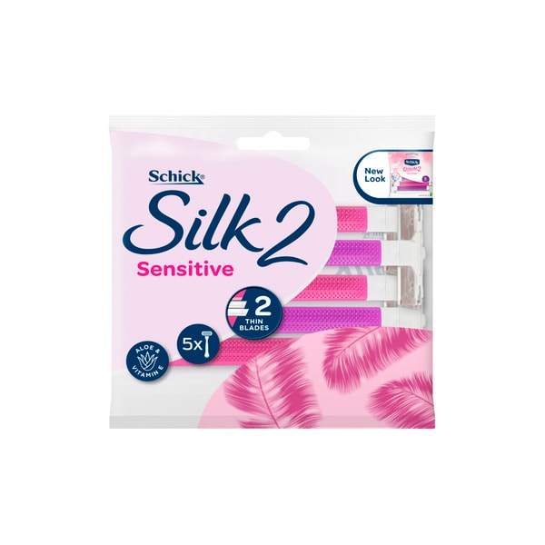 Schick Exacta 2 Disposable Sensitive Razors for Women | 5 pack
