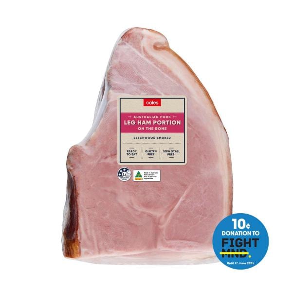 Coles Beechwood Smoked Leg Ham Portion | approx. 2.5kg