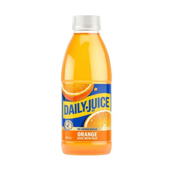 Daily Juice No Added Sugar Pulpy Orange Juice | 500mL