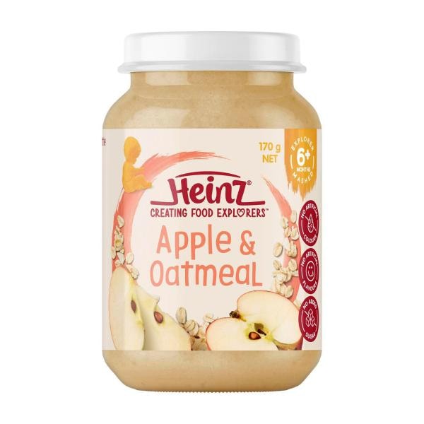 Heinz Pureed Apple & Oatmeal 6+ Months | 170g