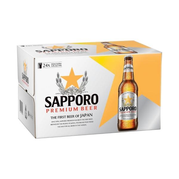 Sapporo Bottles 355mL | 24 pack