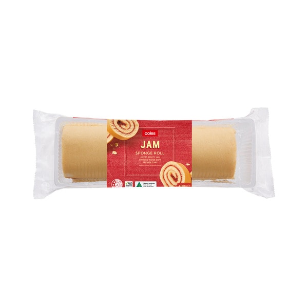 Coles Bakery Jam Sponge Roll | 400g