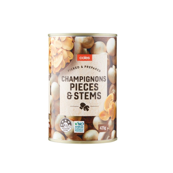 Coles Champignons Pieces & Stems | 425g