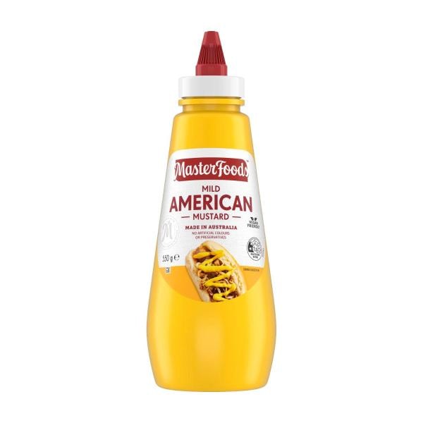 MasterFoods Mild American Mustard Smooth & Tangy | 550g