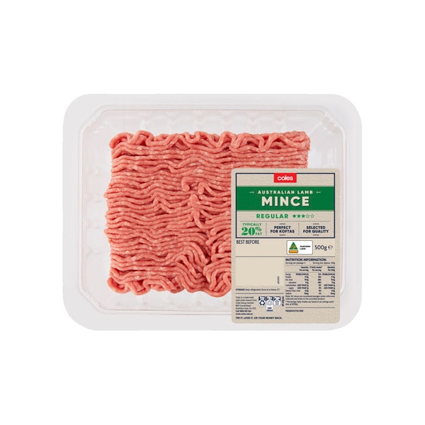 Coles 3 Star Lamb Mince | 500g