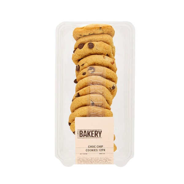 Coles Bakery Chocolate Chip Cookies | 12 pack