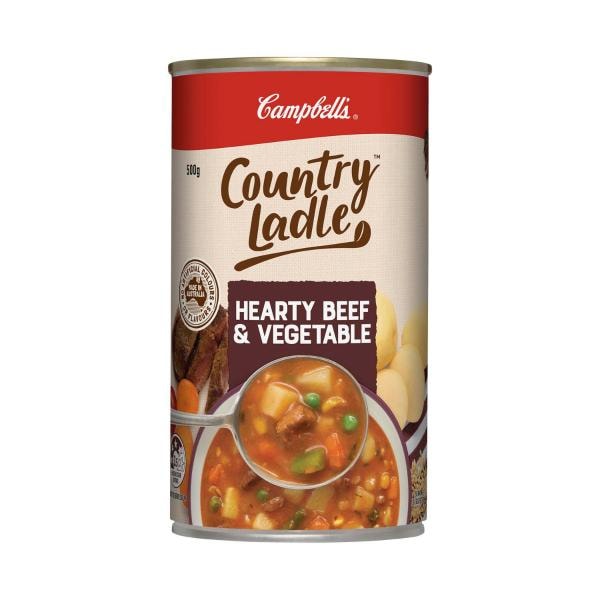 Campbell's Country Ladle Soup Can Hearty Beef & Vegetable | 500g