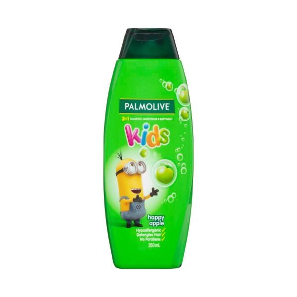 Palmolive Kids 3 In 1 Happy Apple Shampoo Conditioner & Body Wash | 350mL