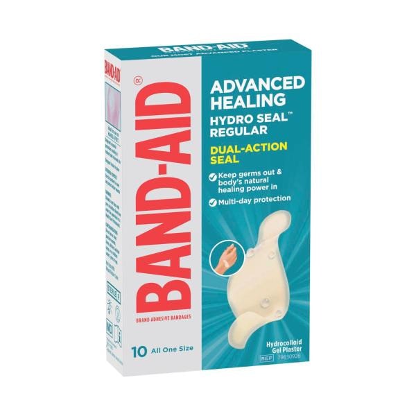 Band-Aid Advanced Healing Hydro Seal Regular Gel Plasters | 10 pack