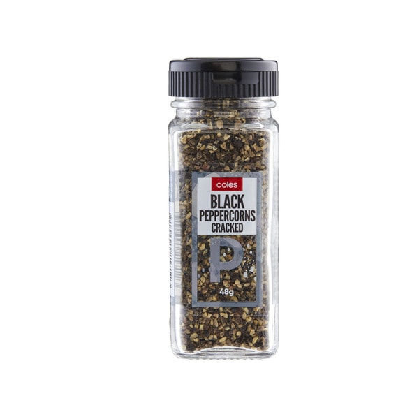Coles Cracked Black Peppercorns | 48g
