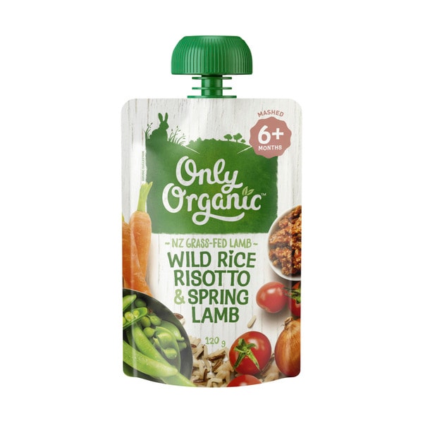 Only Organic Wild Rice Risotto & Spring Lamb 6+ Months | 120g