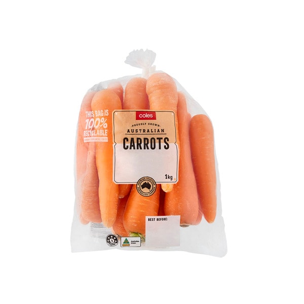 Coles Carrots Prepacked 1Kg | 1 each