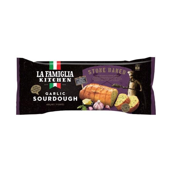 La Famiglia Stone Baked Sourdough Garlic Bread | 480g