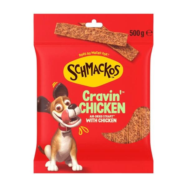 Schmackos Strapz With Chicken Dog Treats | 500g