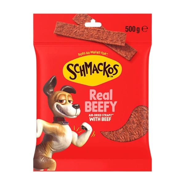 Schmackos Strapz With Beef Dog Treats | 500g