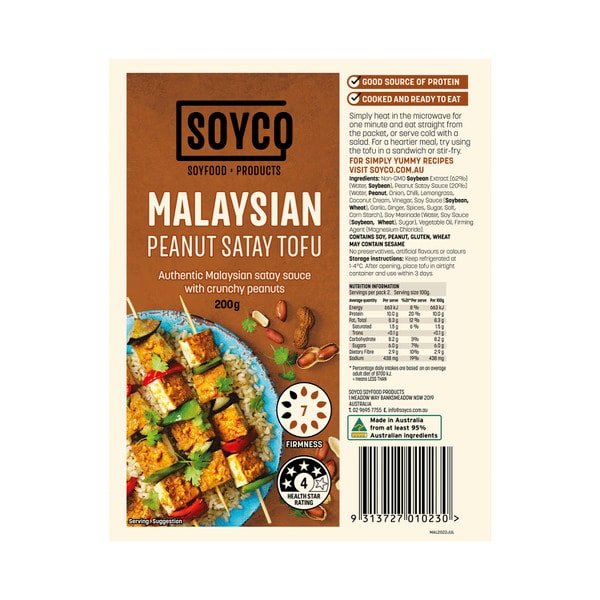 Soyco Tofu Malaysian Peanut Satay | 200g