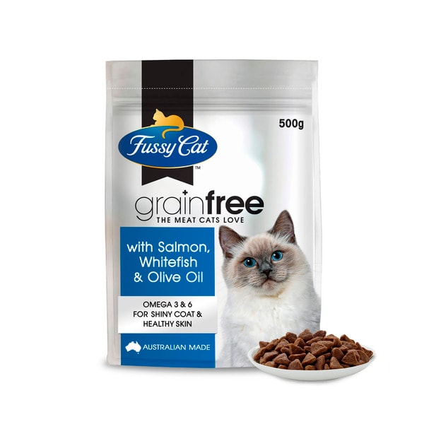 Fussy Cat Grain Free Salmon & Oceanfish With Olive Oil Dry Cat food | 500g