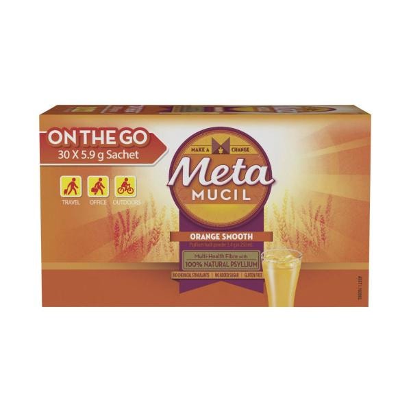 Metamucil Orange Smooth Daily Fibre Supplement | 30 pack