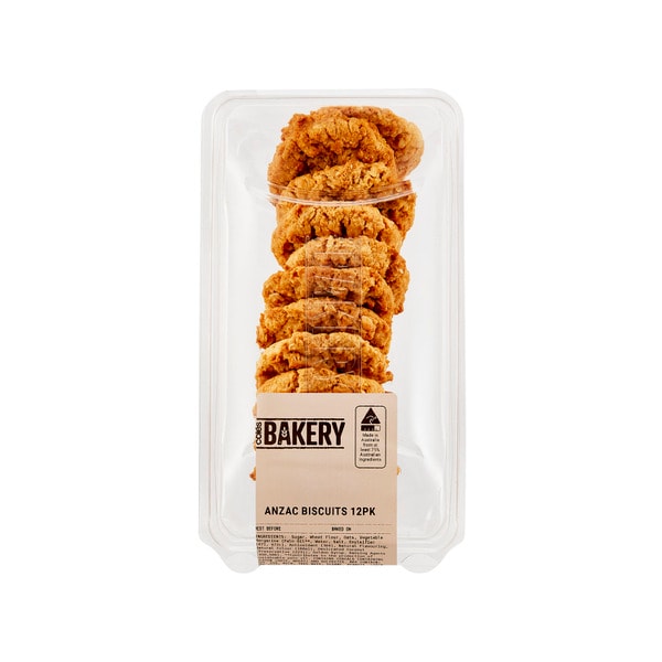 Coles Bakery Anzac Biscuits | 12 pack