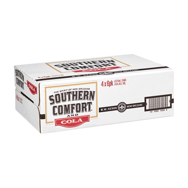 Southern Comfort & Cola Cans 375mL | 24 Pack