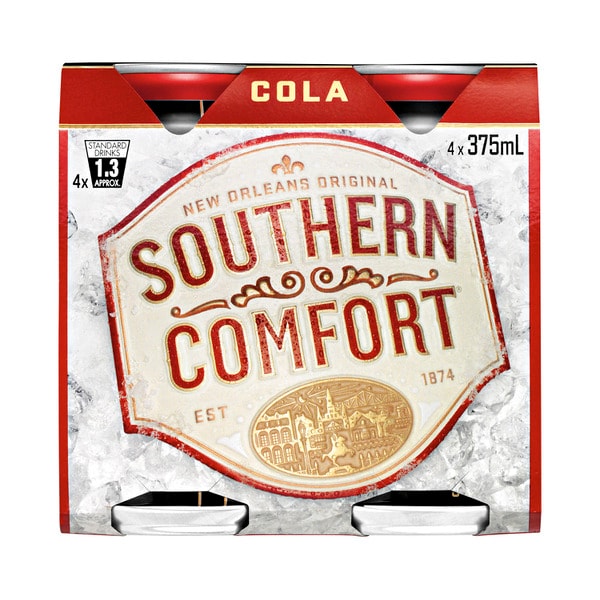 Southern Comfort & Cola Cans 375mL | 4 Pack