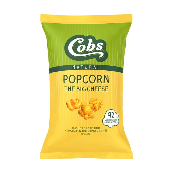 Cobs Gluten Free Popcorn Cheddar Cheese | 100g