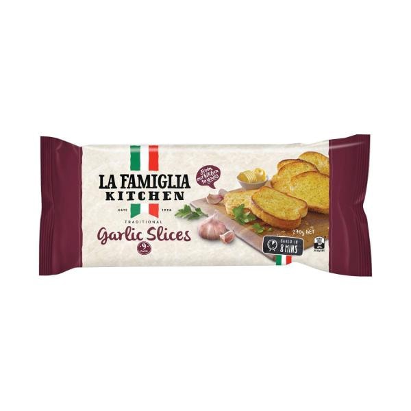 La Famiglia Bread Slices Garlic 9 Pack | 270g