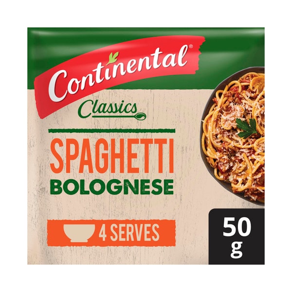 Continental Spaghetti Bolognaise Recipe Base Serves 4 | 50g