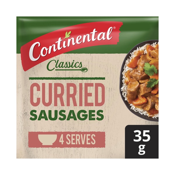 Continental Curried Sausages Recipe Base Serves 4 | 35g