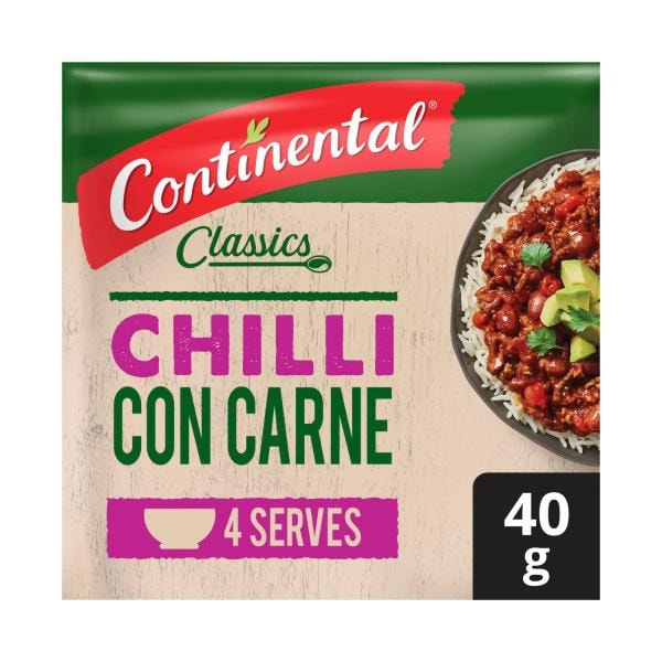 Continental Chilli Con Carne Recipe Base Serves 4 | 40g