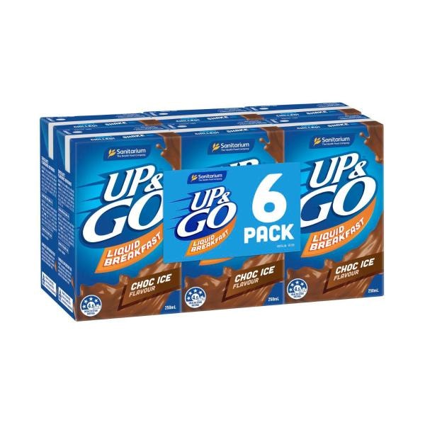 Sanitarium Up&Go Choc Ice Cereal 6X250mL | 1.5L