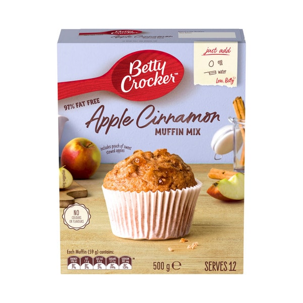 Betty Crocker Apple & Cinnamon Muffin Mix Low Fat | 500g