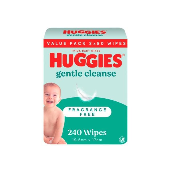 Huggies Thick Baby Wipes Fragrance Free | 3 pack