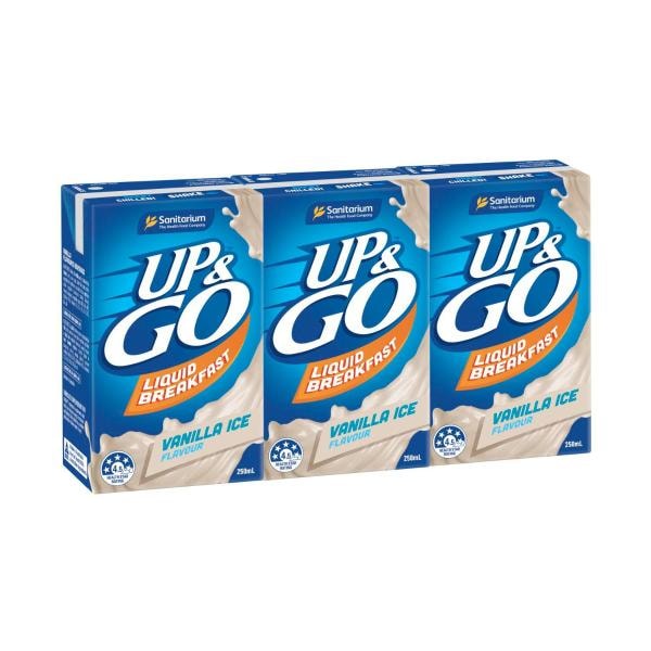 Sanitarium Up And Go Vanilla Ice Cereal 3x250mL | 750mL