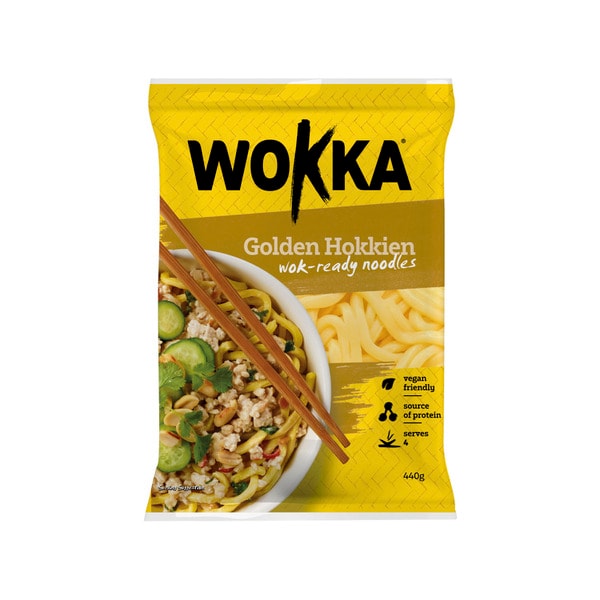 Wokka Golden Hokkien Wok Ready Noodles | 440g