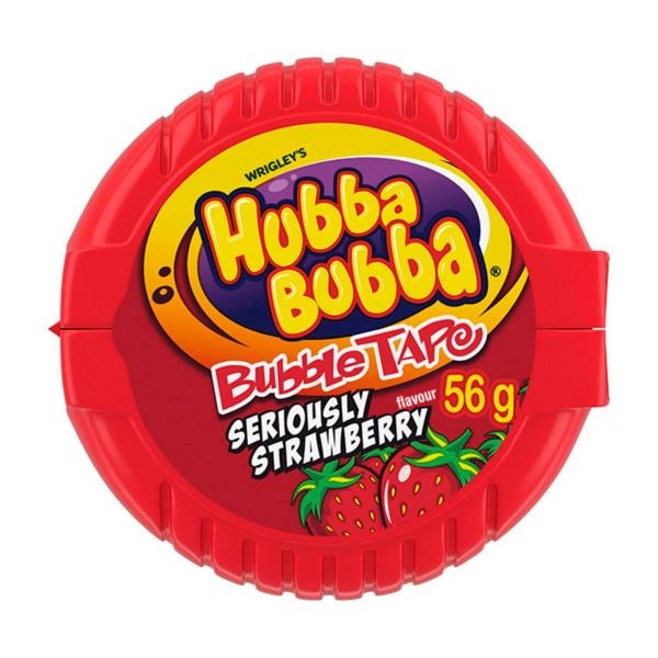 Hubba Bubba Seriously Strawberry Bubble Gum 180cm | 56g