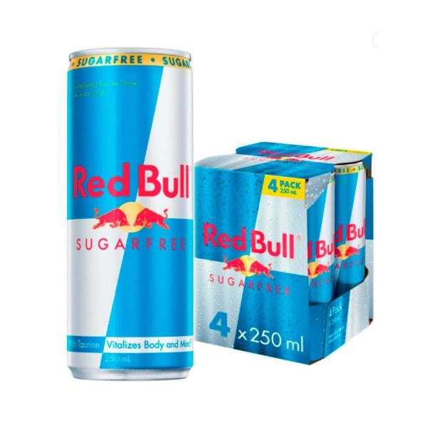 Red Bull Sugar Free Energy Drink 4X250mL | 4 pack