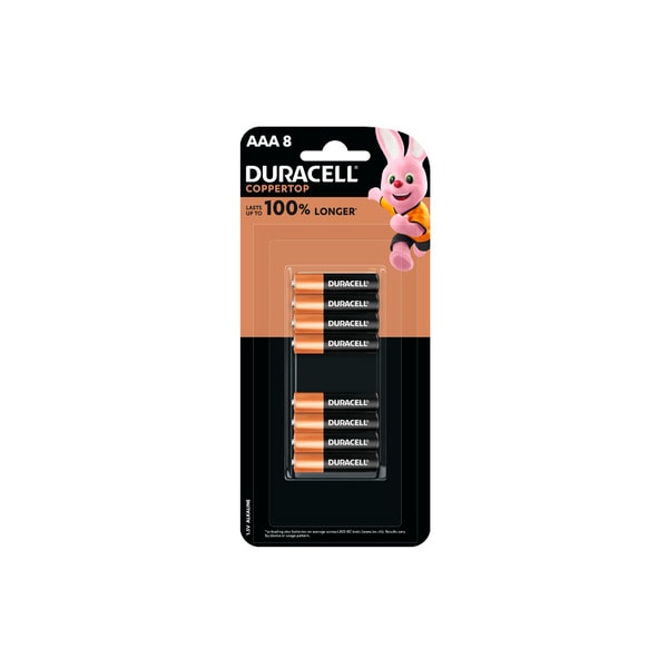 Duracell Coppertop Alkaline AAA Batteries | 8 pack