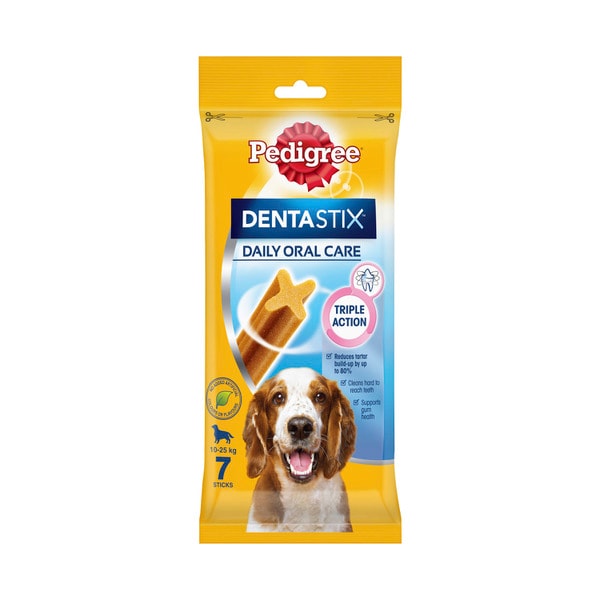 Pedigree Dentastix Medium Dog Treats Daily Oral Care Dental Chews | 7 pack