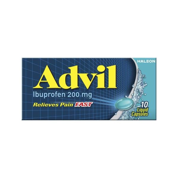 Advil Liquid Capsules Ibuprofen Pain & Fever Relief | 10 pack