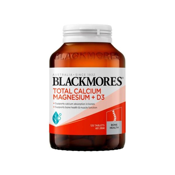 Blackmores Total Calcium Magnesium + D3 Tablets | 125 pack