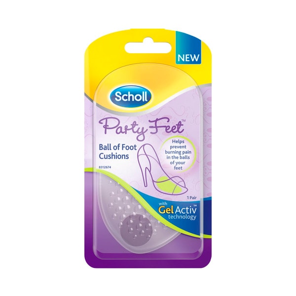 Scholl Party Feet Ball Of Foot Gel Cushions | 1 Pair