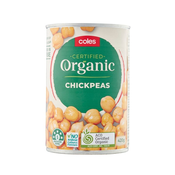 Coles Organic Beans Chick Peas | 400g