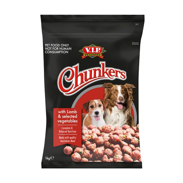 V.I.P Chunkers Adult Chilled Fresh Dog Food Meatballs Lamb | 1kg