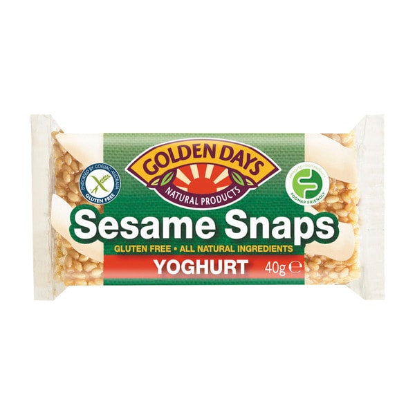 Golden Days Gluten Free Yoghurt Sesame Snaps | 40g