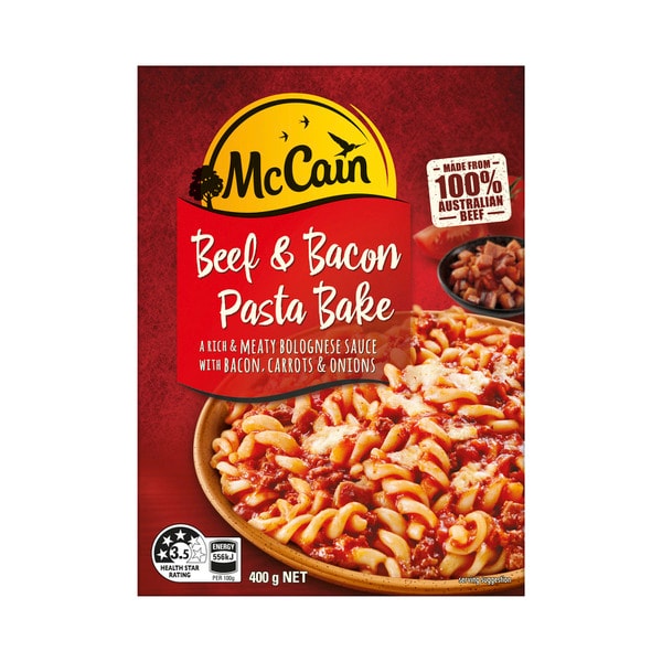 McCain Red Box Tray Pasta Beef Bacon  | 400g