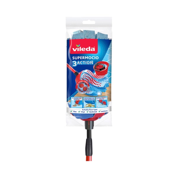 Vileda Super Microfibre with Telescopic Handle Mop | 1 each