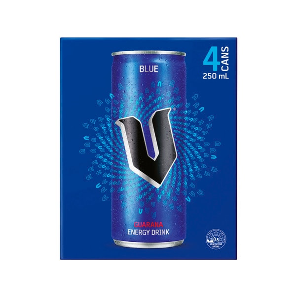 V Blue Energy Drink 4x250mL | 4 pack