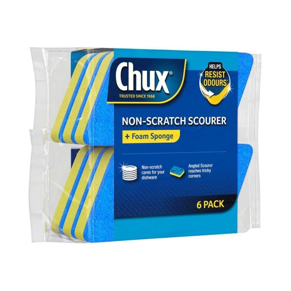 Chux Non Scratch Scourer Scrub | 6 pack